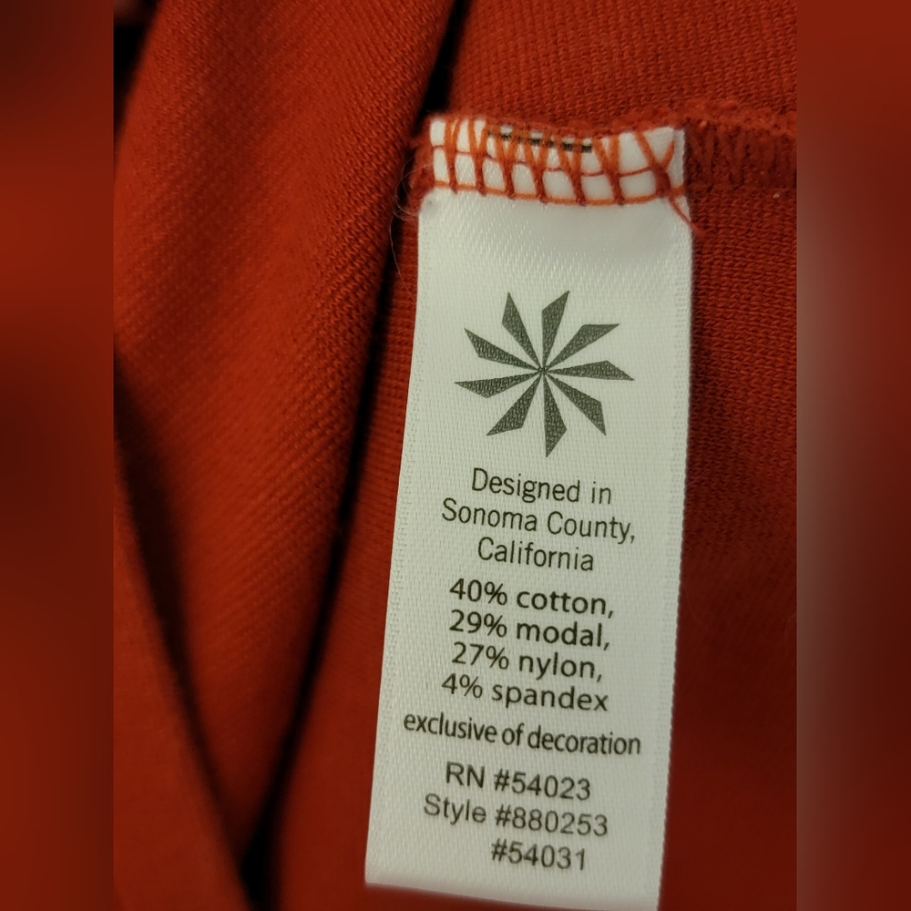 Athleta Burnt Orange V-Neck Dress Size M - Picture 10 of 10
